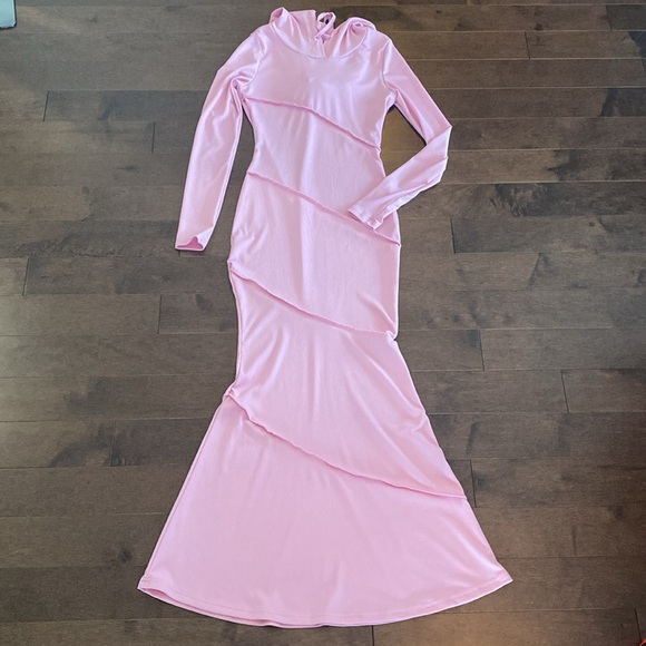 SHEIN - Pink Mermaid Dress Sz XS - Picture 3 of 13